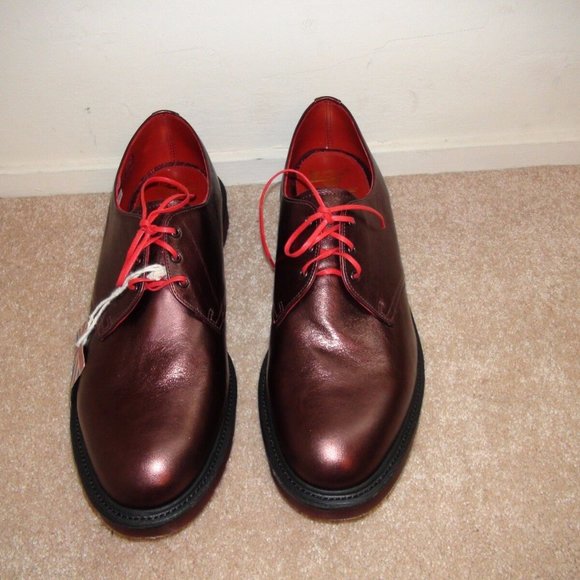 Dr. Martens Mie 1461 Cherry Red Anilmorbido Leather Loafer Made in England main image 3